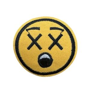 Yellow Shock Surprise Disbelief Awe Amazement Emoji Patch